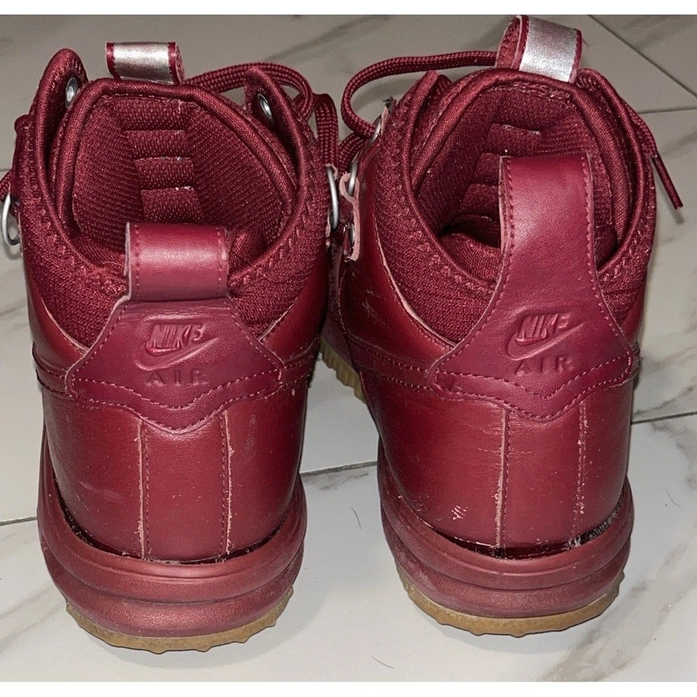 Nike Lunar Force 1 DuckBoots‎ Men's 8.5 Team Red Leather Waterproof - Picture 7 of 13